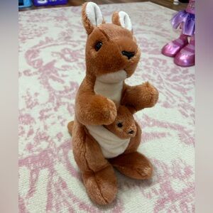 Ty Vintage 2000 Brown and Cream Kangaroo Plush